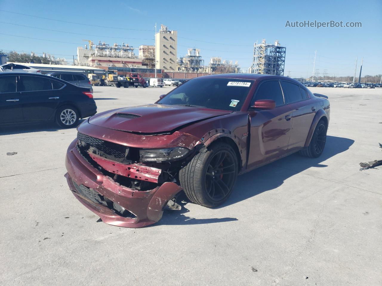 2021 Dodge Charger Scat Pack Red vin: 2C3CDXGJ9MH649438