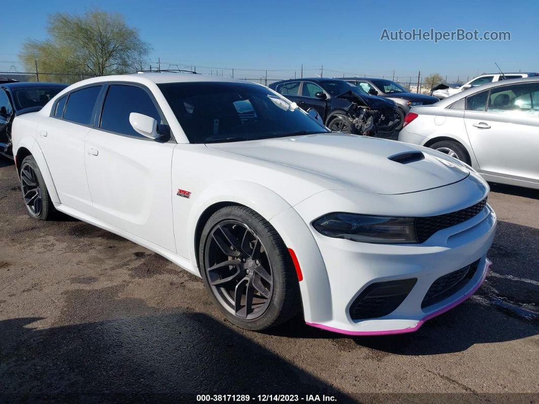 2021 Dodge Charger Scat Pack Widebody Rwd White vin: 2C3CDXGJXMH504036
