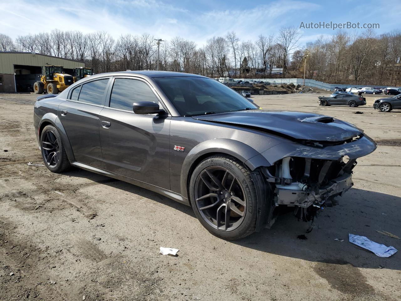 2021 Dodge Charger Scat Pack Gray vin: 2C3CDXGJXMH522794