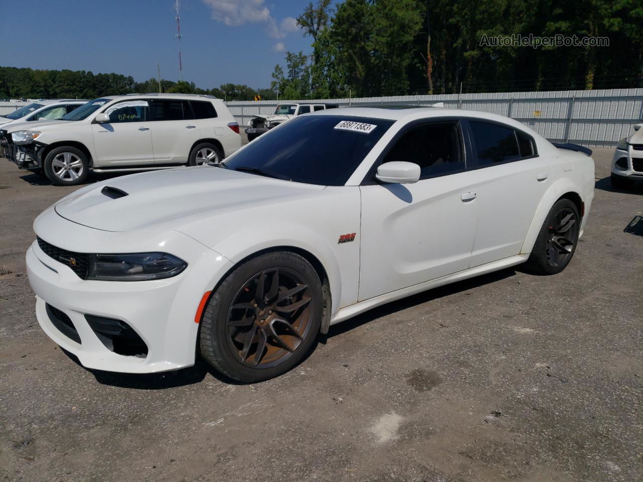 2021 Dodge Charger Scat Pack White vin: 2C3CDXGJXMH551017