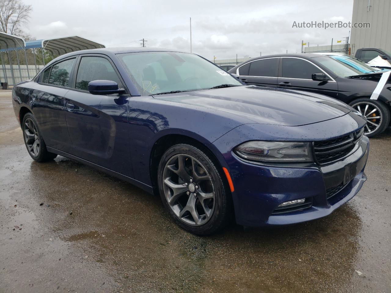 2016 Dodge Charger Sxt Синий vin: 2C3CDXHG0GH133203