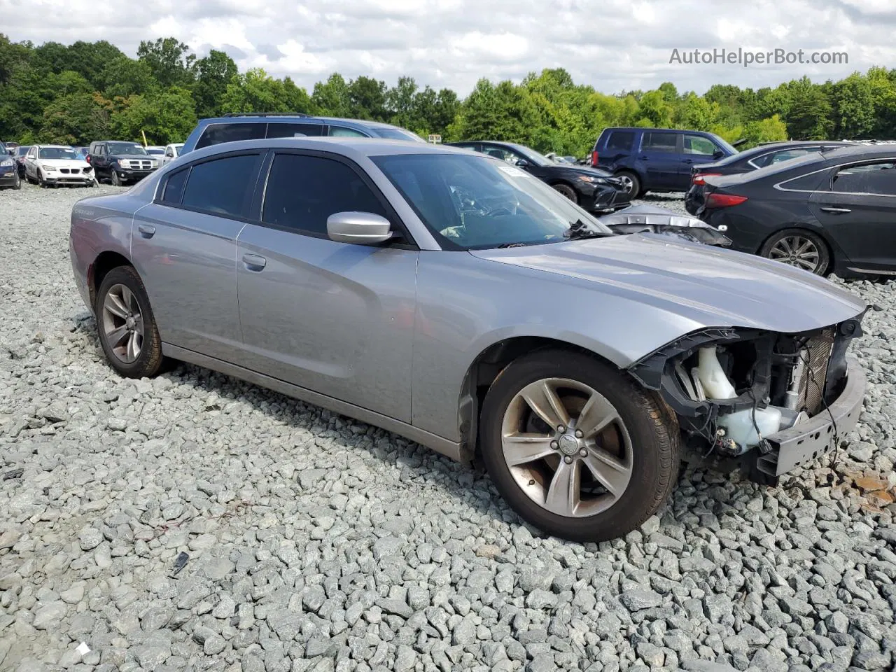 2016 Dodge Charger Sxt Gray vin: 2C3CDXHG0GH138644