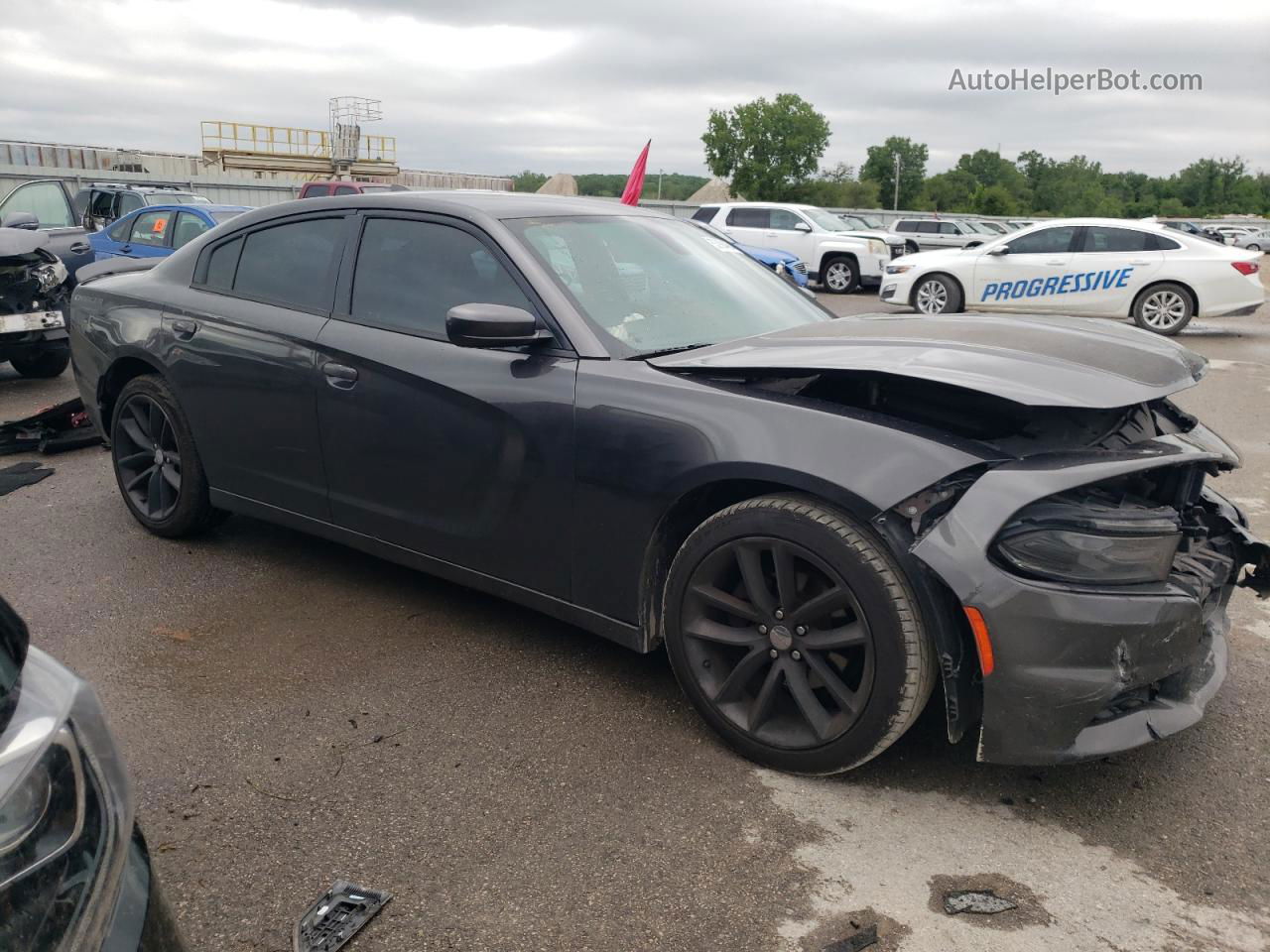 2016 Dodge Charger Sxt Gray vin: 2C3CDXHG0GH186029