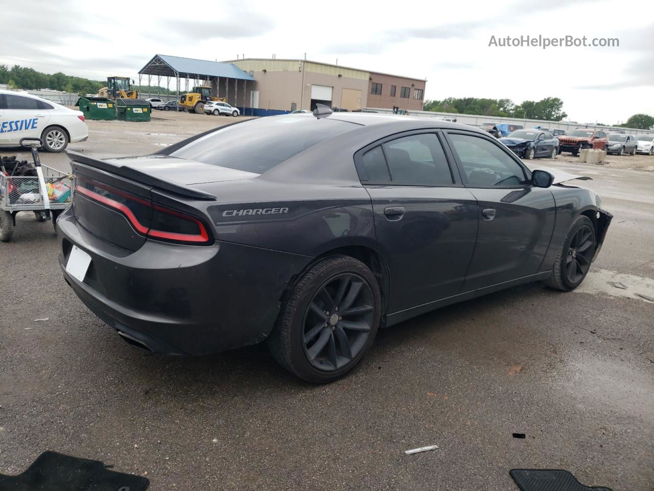 2016 Dodge Charger Sxt Gray vin: 2C3CDXHG0GH186029