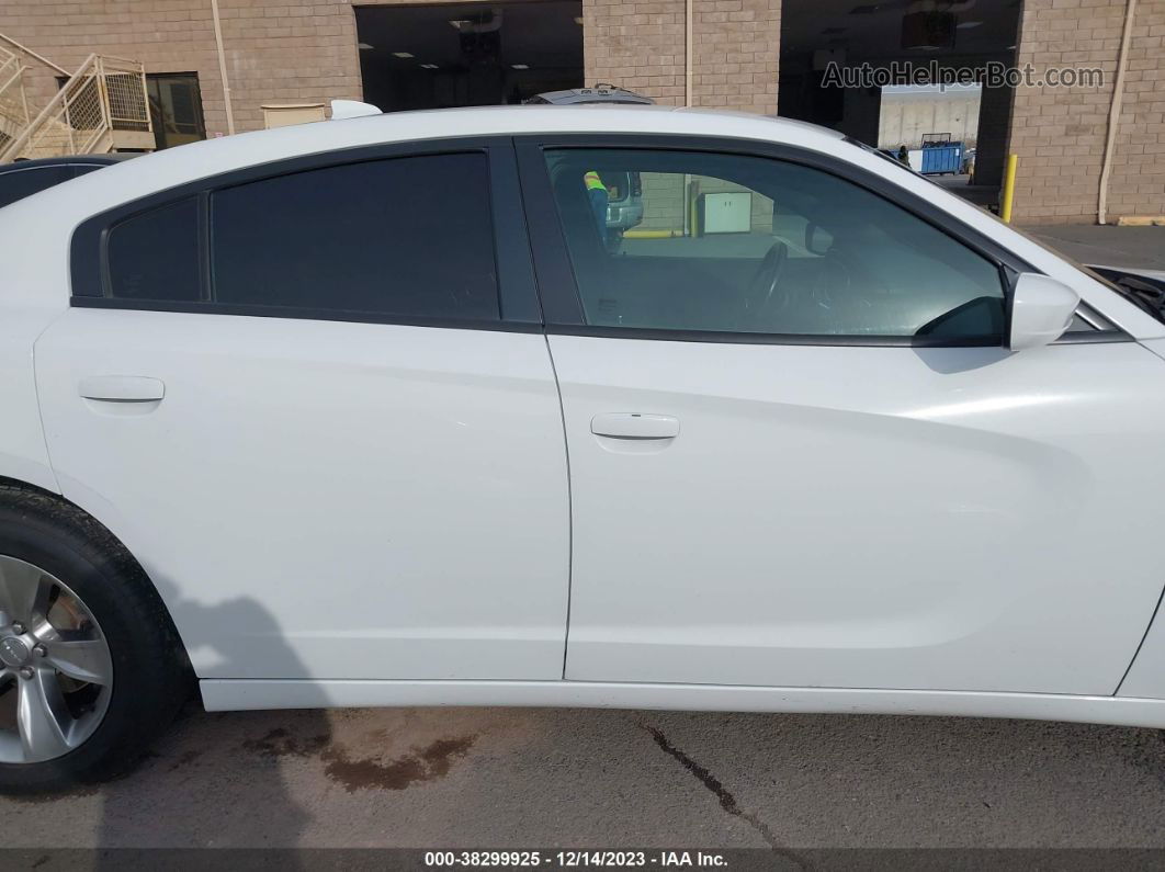 2016 Dodge Charger Sxt White vin: 2C3CDXHG0GH203248