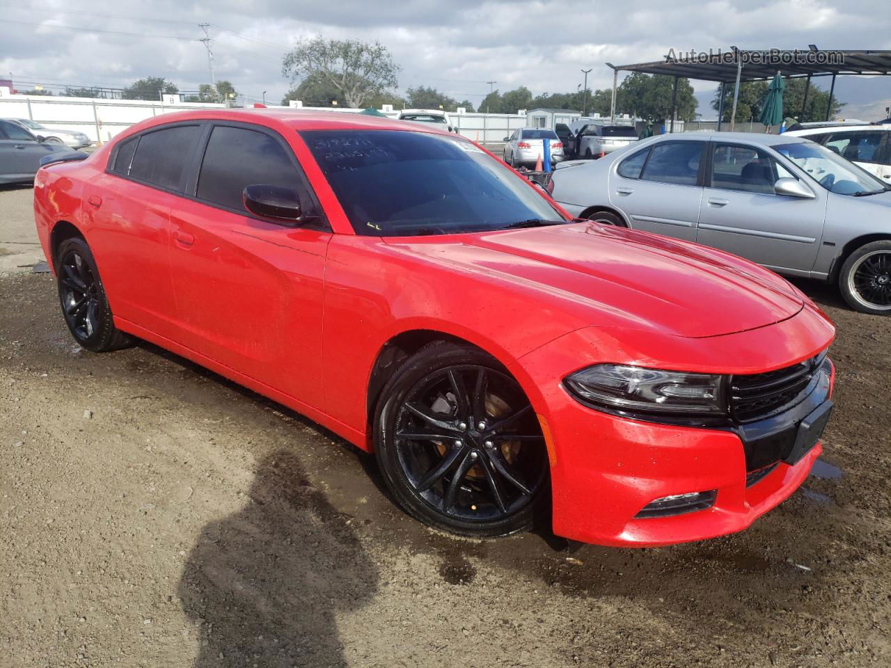 2016 Dodge Charger Sxt Red vin: 2C3CDXHG0GH259352