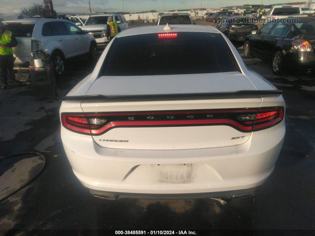 2016 Dodge Charger Sxt White vin: 2C3CDXHG0GH317623