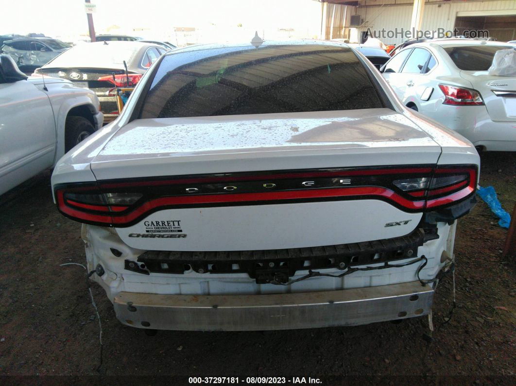 2016 Dodge Charger Sxt White vin: 2C3CDXHG0GH318027