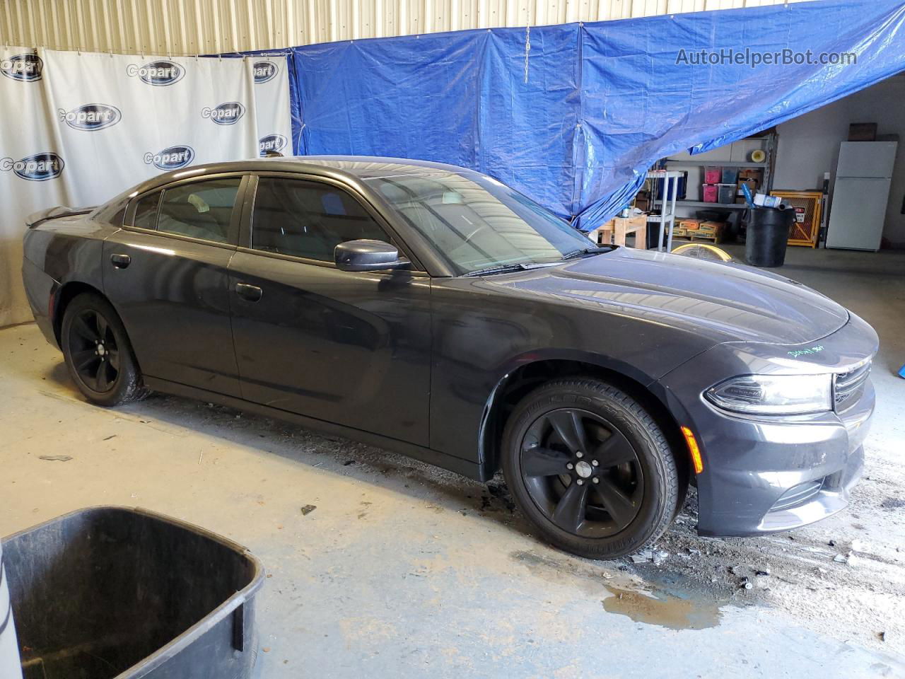 2017 Dodge Charger Sxt Gray vin: 2C3CDXHG0HH524885