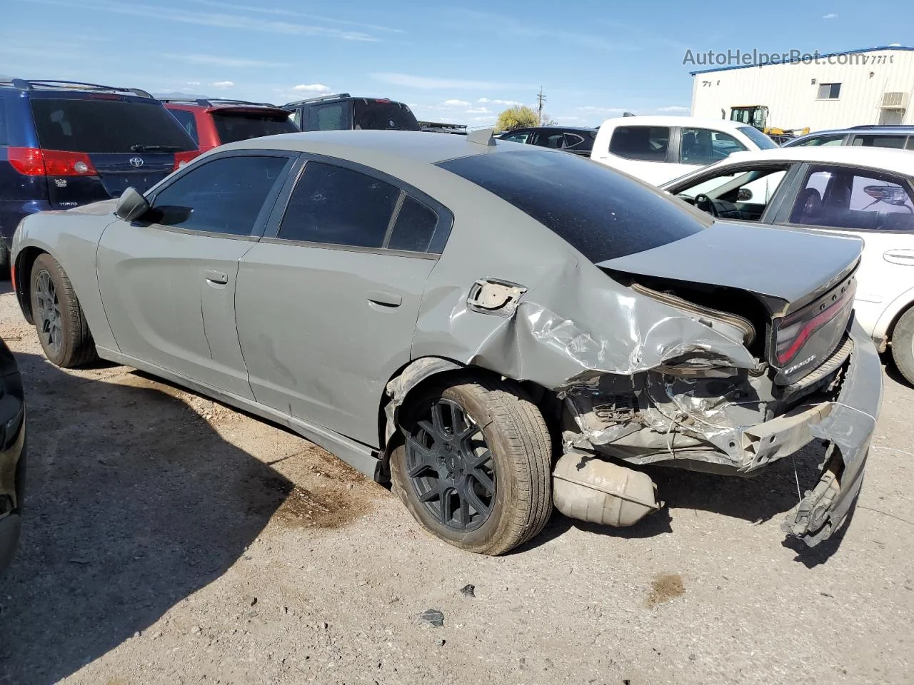 2017 Dodge Charger Sxt Gray vin: 2C3CDXHG0HH562844