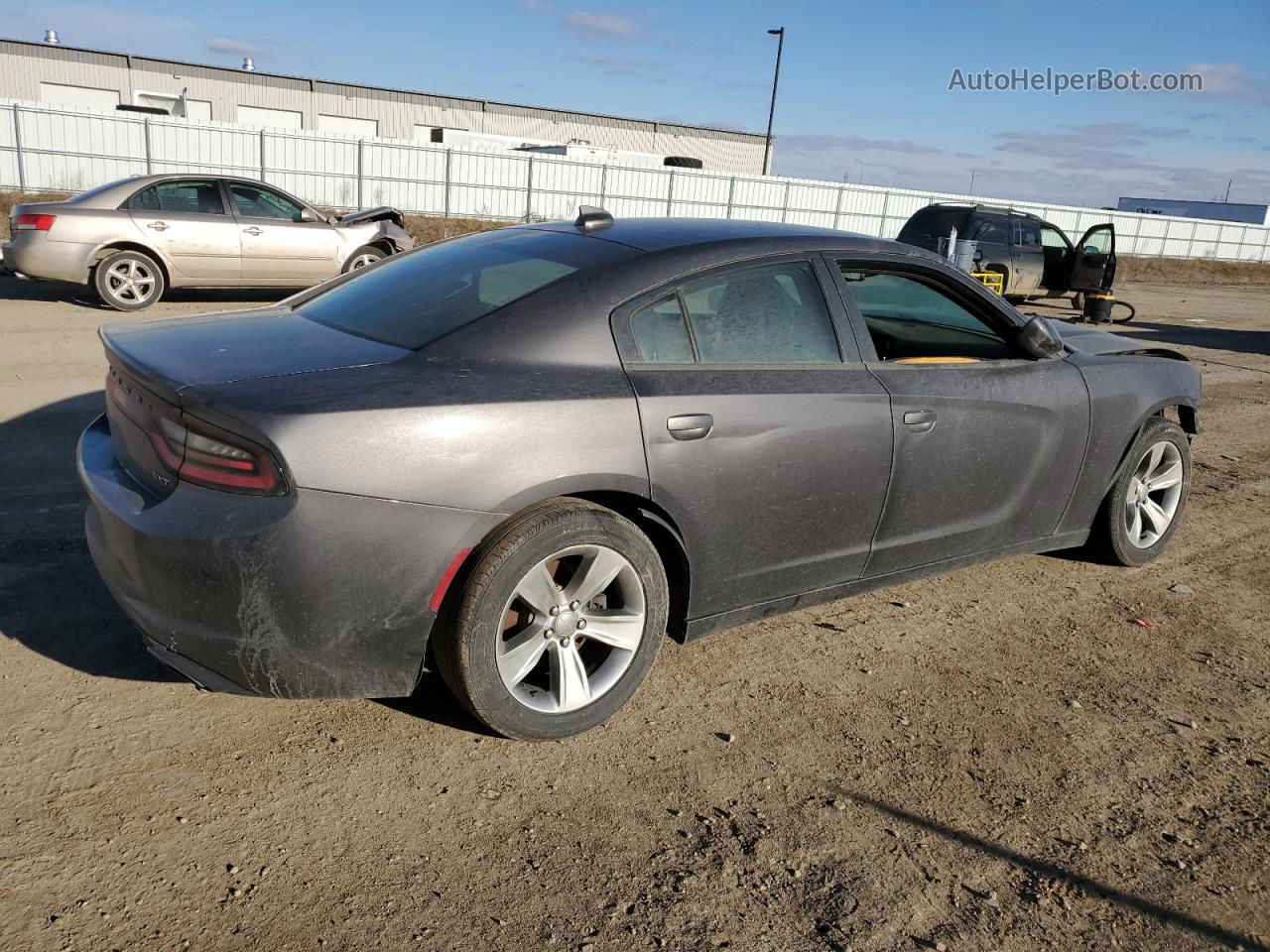 2017 Dodge Charger Sxt Gray vin: 2C3CDXHG0HH569261