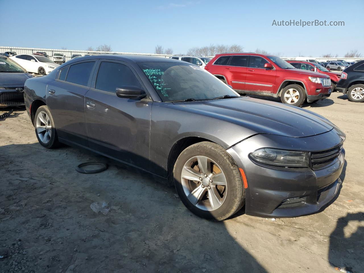 2017 Dodge Charger Sxt Charcoal vin: 2C3CDXHG0HH615252