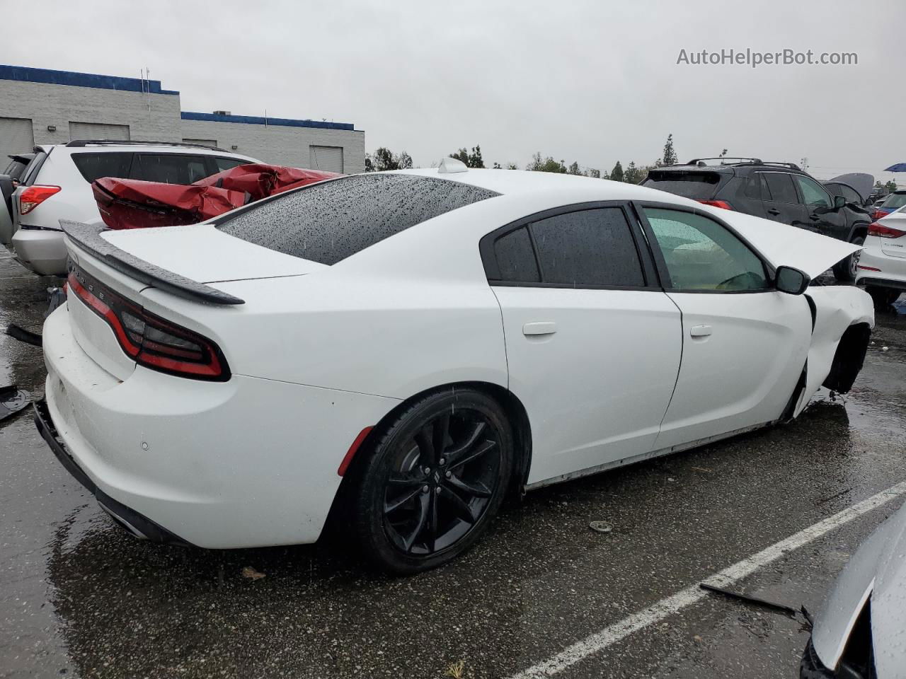 2017 Dodge Charger Sxt White vin: 2C3CDXHG0HH620824