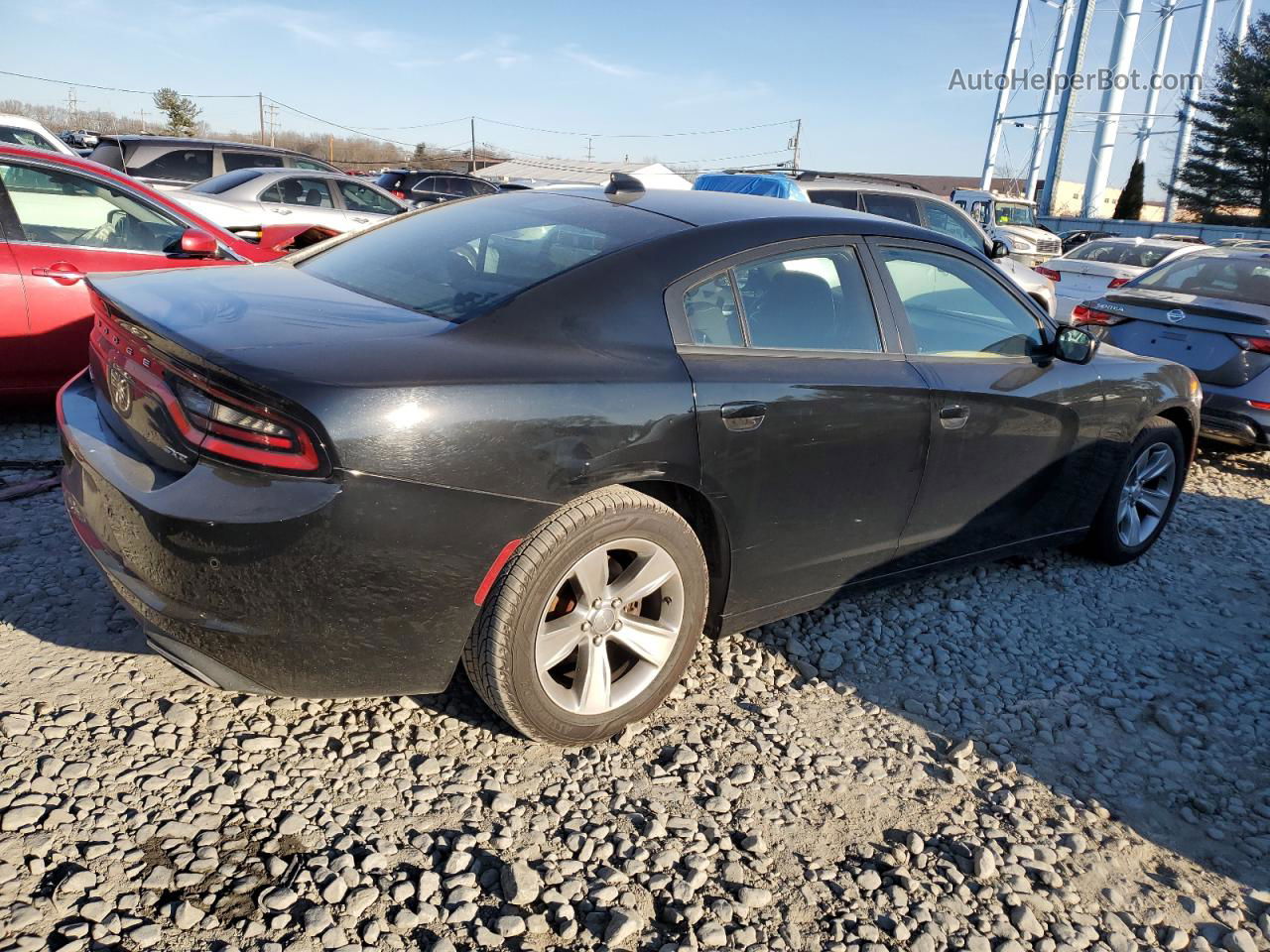 2018 Dodge Charger Sxt Plus Black vin: 2C3CDXHG0JH145035