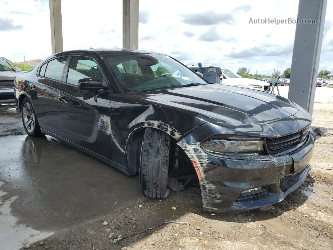 2018 Dodge Charger Sxt Plus Black vin: 2C3CDXHG0JH162725