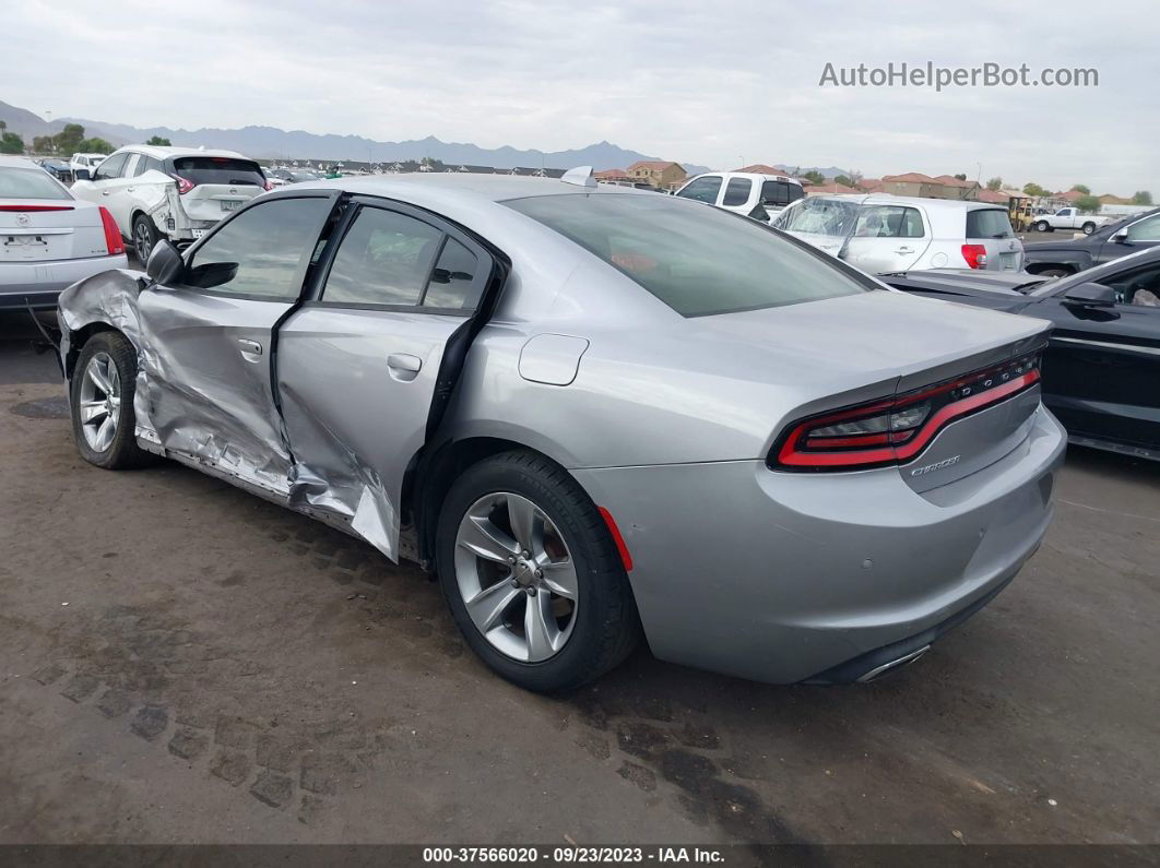 2018 Dodge Charger Sxt Plus Rwd Silver vin: 2C3CDXHG0JH176771