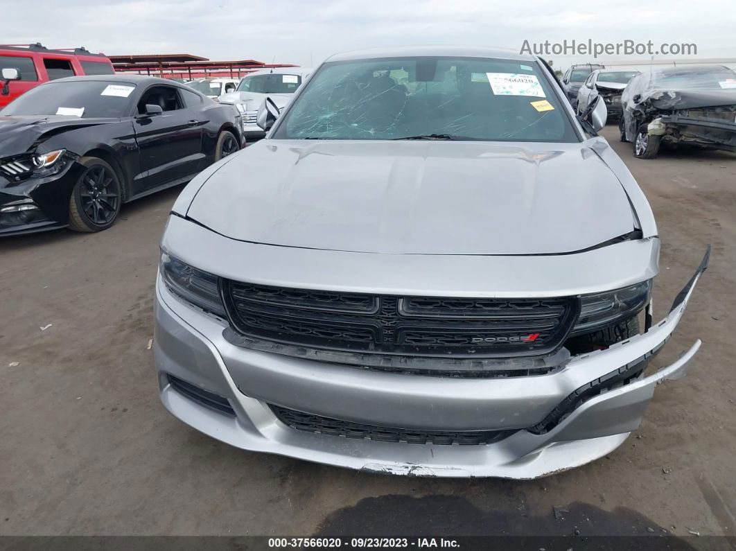 2018 Dodge Charger Sxt Plus Rwd Silver vin: 2C3CDXHG0JH176771