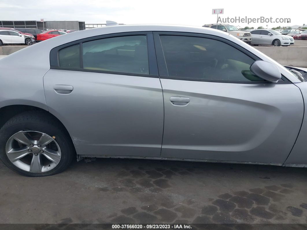 2018 Dodge Charger Sxt Plus Rwd Silver vin: 2C3CDXHG0JH176771