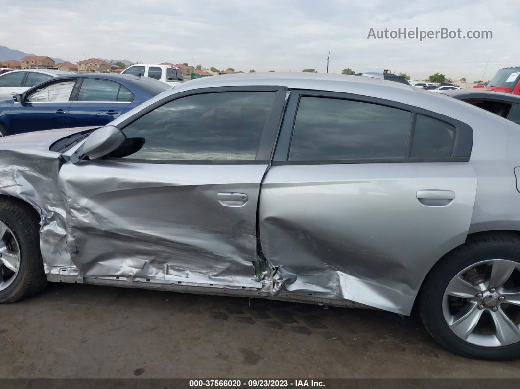 2018 Dodge Charger Sxt Plus Rwd Silver vin: 2C3CDXHG0JH176771