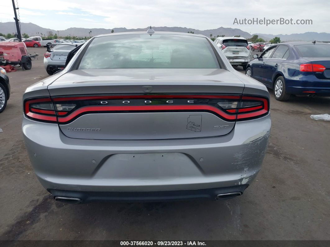 2018 Dodge Charger Sxt Plus Rwd Silver vin: 2C3CDXHG0JH176771