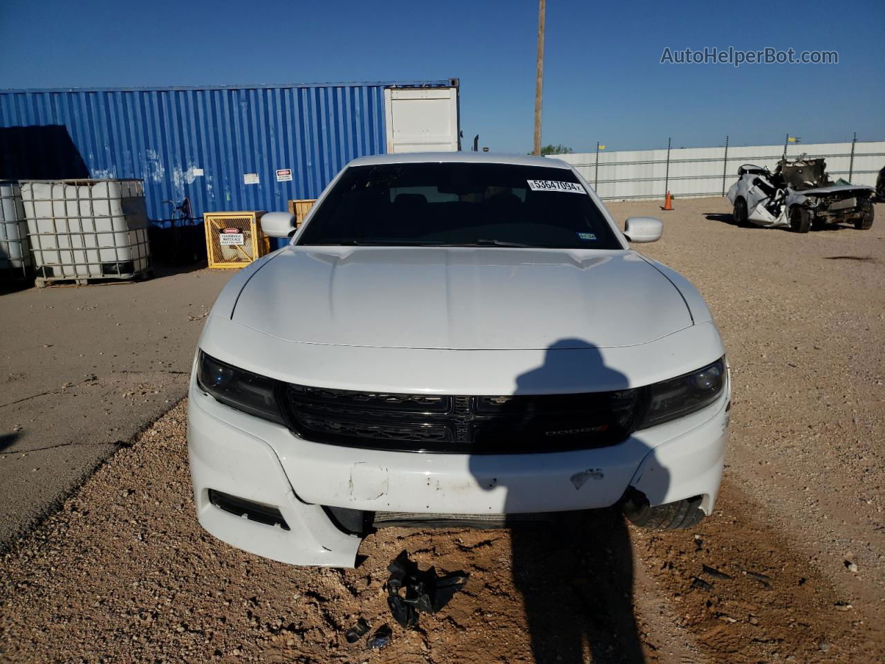 2018 Dodge Charger Sxt Plus White vin: 2C3CDXHG0JH188791