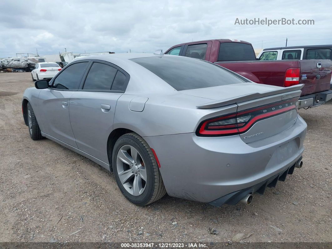 2018 Dodge Charger Sxt Plus Silver vin: 2C3CDXHG0JH220395