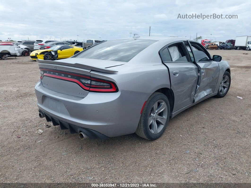 2018 Dodge Charger Sxt Plus Silver vin: 2C3CDXHG0JH220395