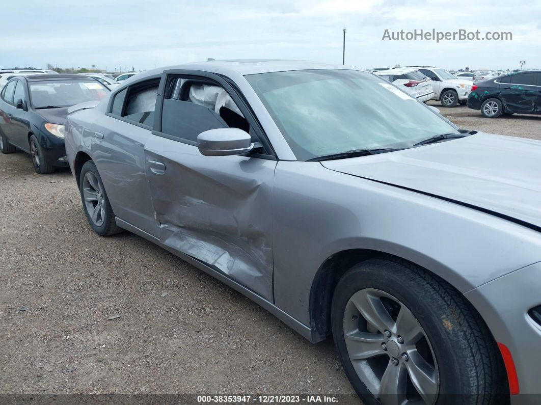 2018 Dodge Charger Sxt Plus Silver vin: 2C3CDXHG0JH220395