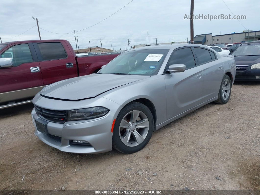 2018 Dodge Charger Sxt Plus Silver vin: 2C3CDXHG0JH220395