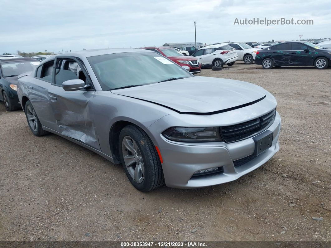 2018 Dodge Charger Sxt Plus Silver vin: 2C3CDXHG0JH220395