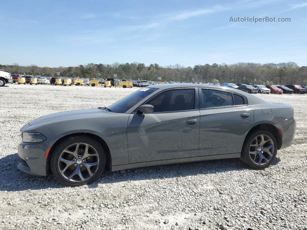 2018 Dodge Charger Sxt Plus Gray vin: 2C3CDXHG0JH328788