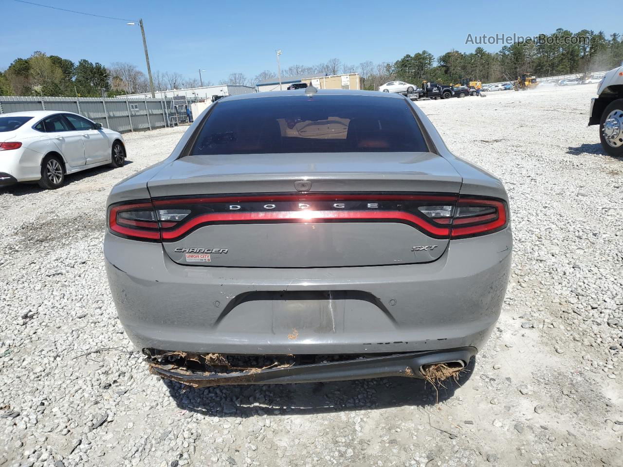 2018 Dodge Charger Sxt Plus Gray vin: 2C3CDXHG0JH328788