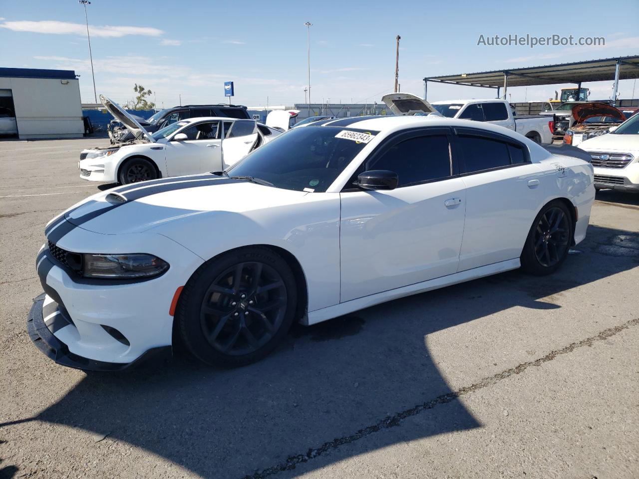 2021 Dodge Charger Gt White vin: 2C3CDXHG0MH525447