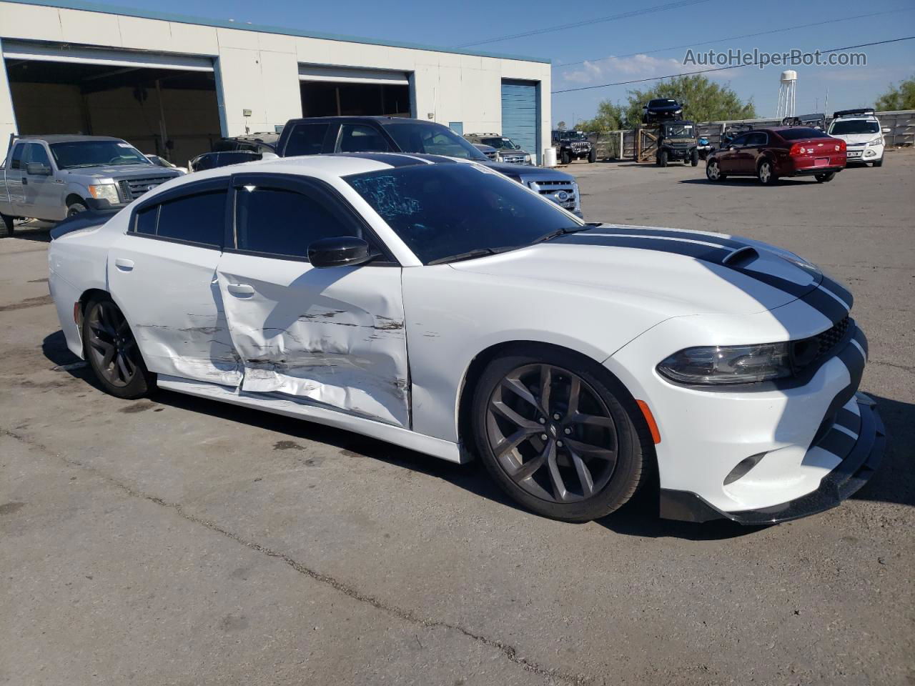 2021 Dodge Charger Gt White vin: 2C3CDXHG0MH525447