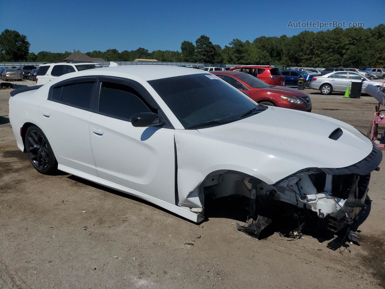 2021 Dodge Charger Gt White vin: 2C3CDXHG0MH559050