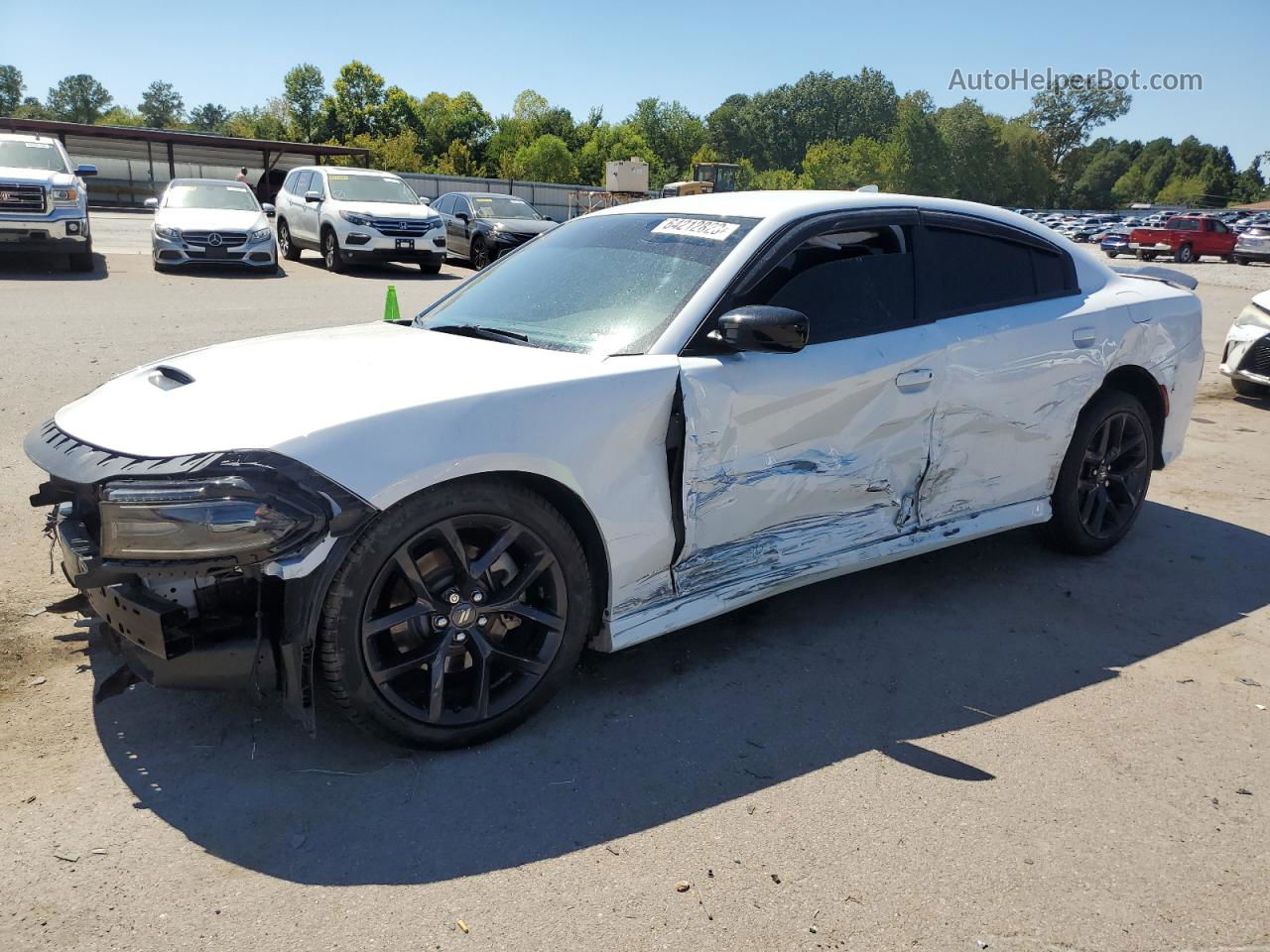 2021 Dodge Charger Gt White vin: 2C3CDXHG0MH559050