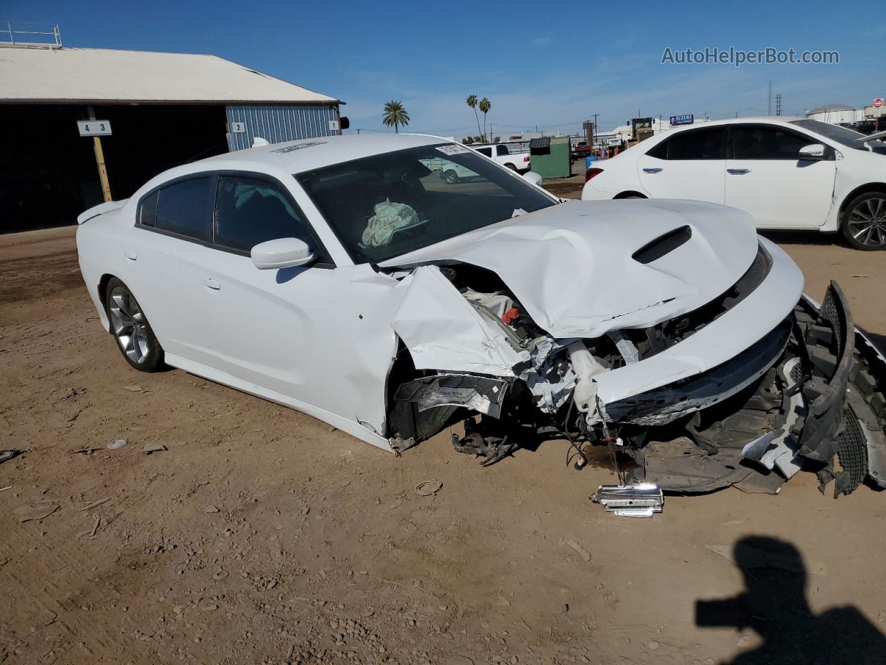 2021 Dodge Charger Gt White vin: 2C3CDXHG0MH581761