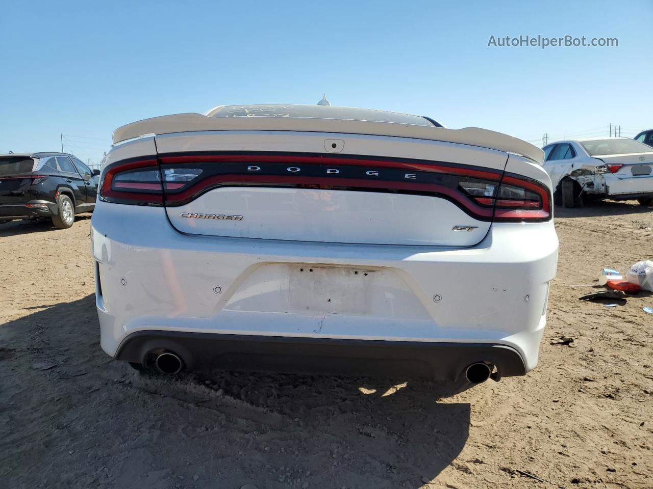 2021 Dodge Charger Gt White vin: 2C3CDXHG0MH581761