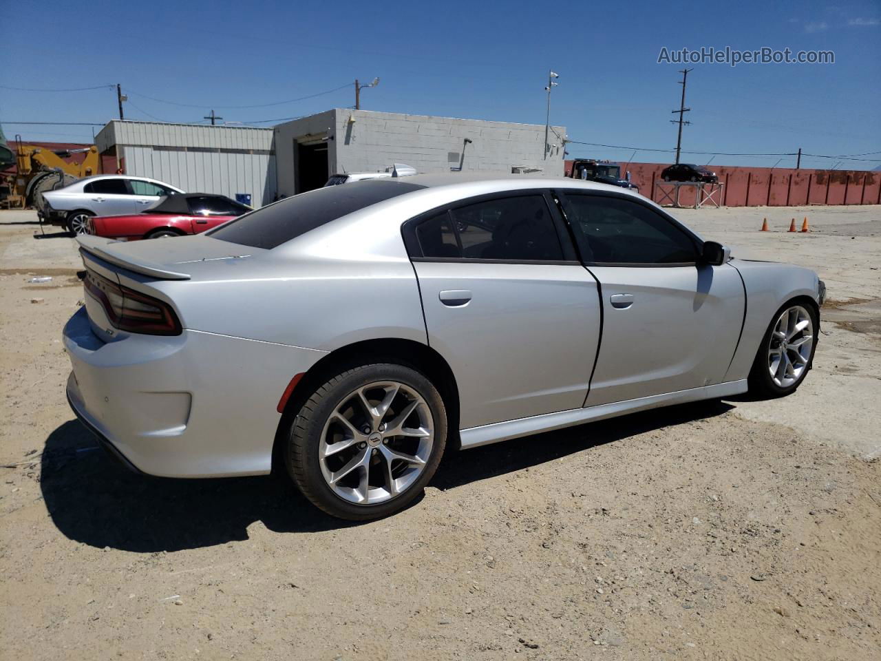 2021 Dodge Charger Gt Серебряный vin: 2C3CDXHG0MH583395