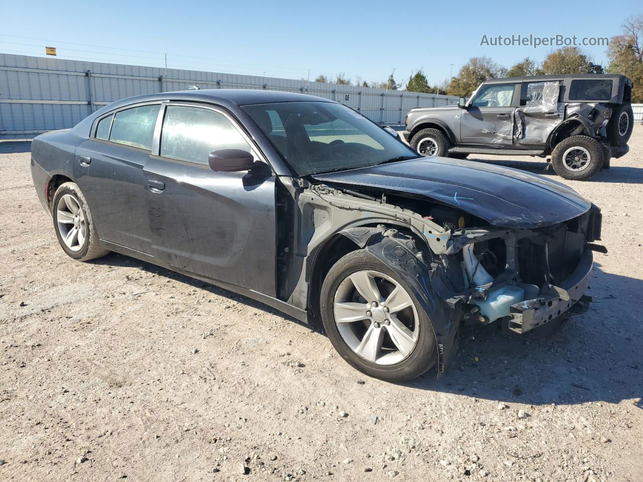 2016 Dodge Charger Sxt Black vin: 2C3CDXHG1GH138703