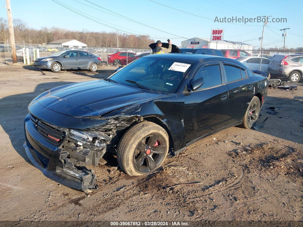 2016 Dodge Charger Sxt Black vin: 2C3CDXHG1GH149989