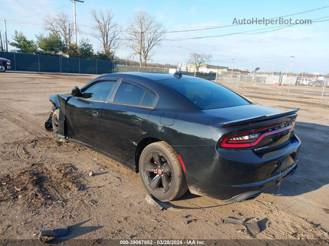 2016 Dodge Charger Sxt Black vin: 2C3CDXHG1GH149989