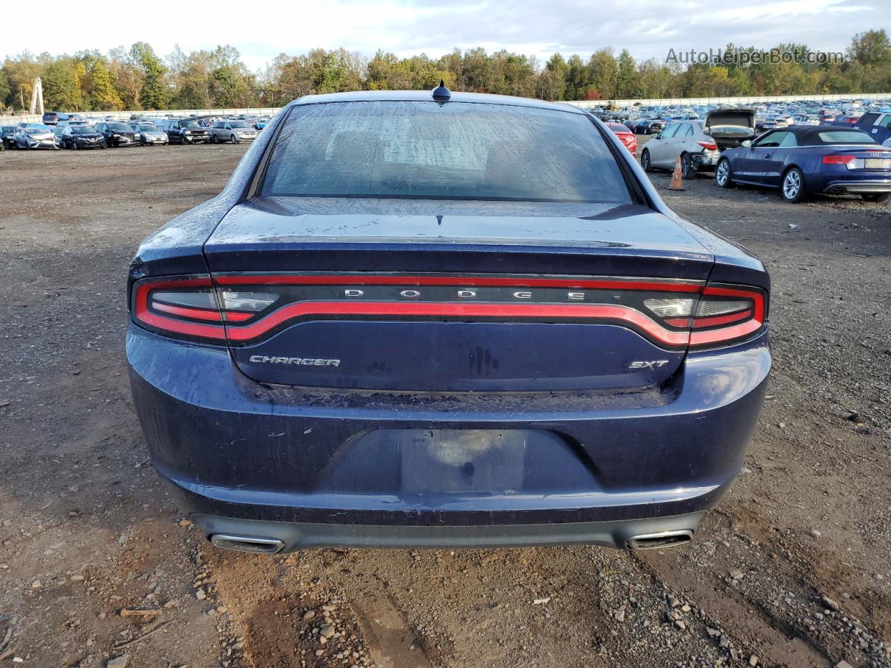 2016 Dodge Charger Sxt Blue vin: 2C3CDXHG1GH187013