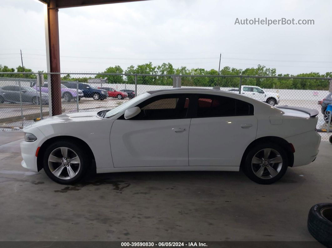 2016 Dodge Charger Sxt White vin: 2C3CDXHG1GH187433