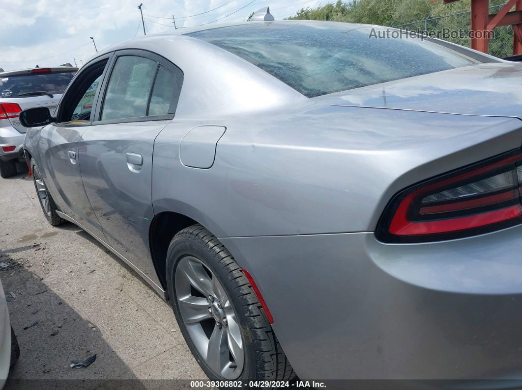 2016 Dodge Charger Sxt Silver vin: 2C3CDXHG1GH215604