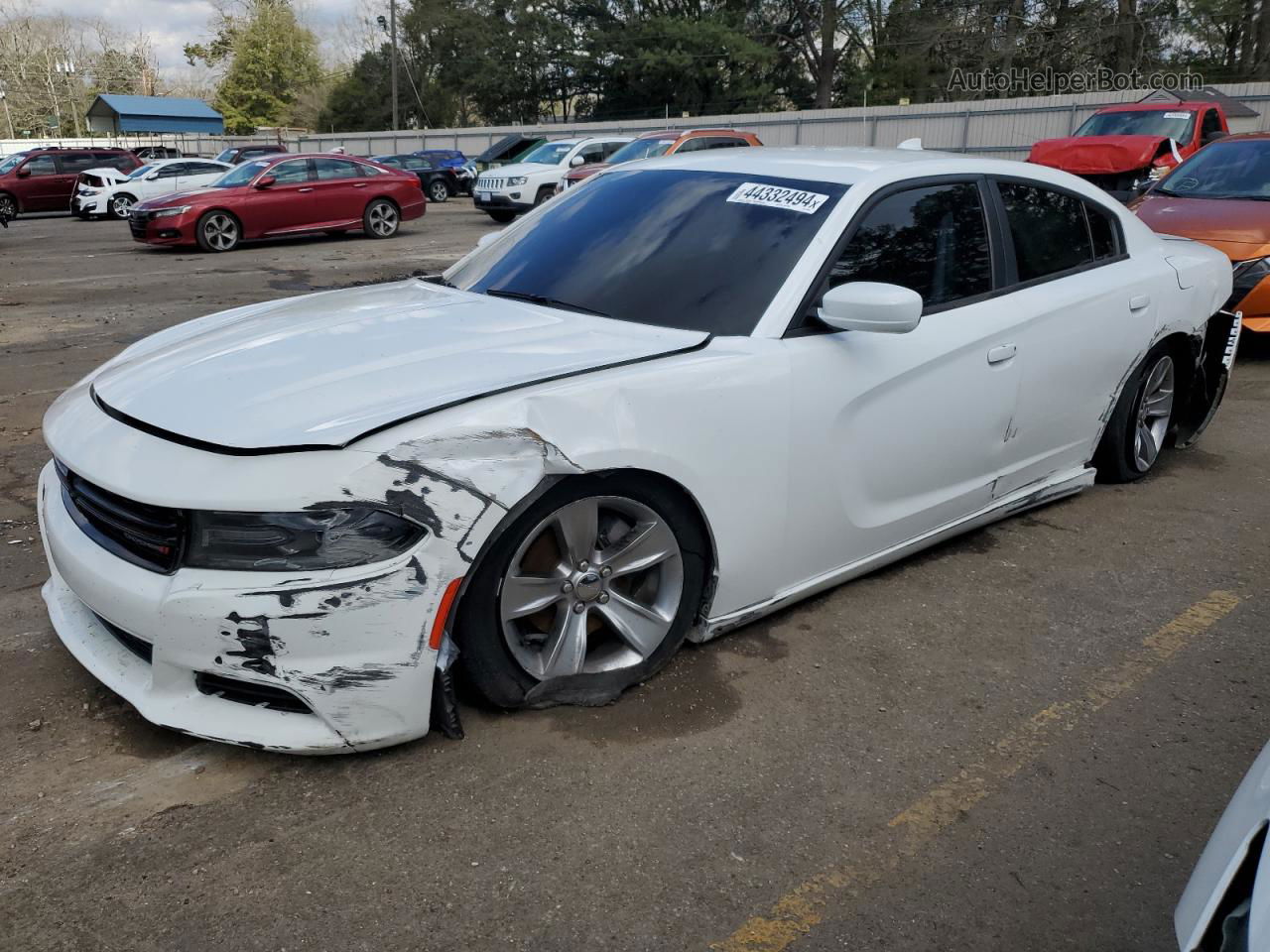 2016 Dodge Charger Sxt White vin: 2C3CDXHG1GH251017