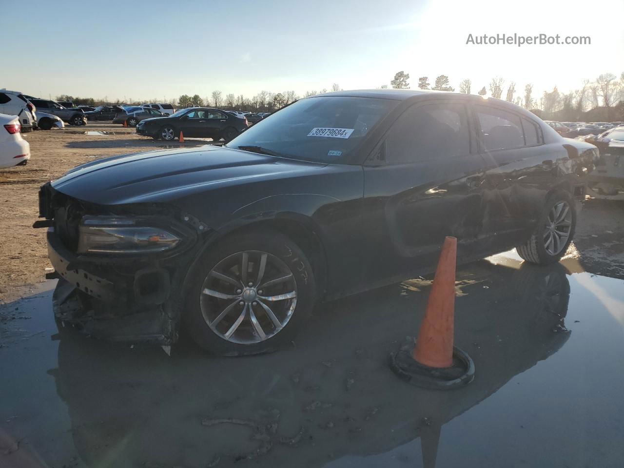 2016 Dodge Charger Sxt Black vin: 2C3CDXHG1GH267184