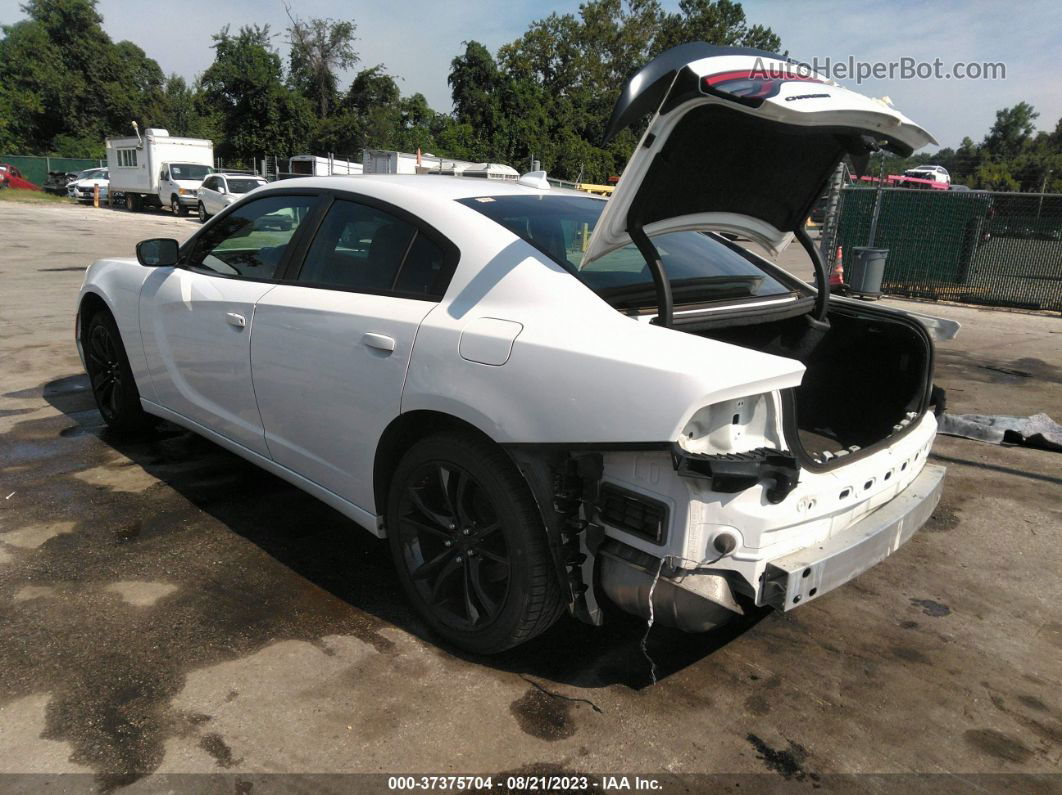 2016 Dodge Charger Sxt White vin: 2C3CDXHG1GH312866