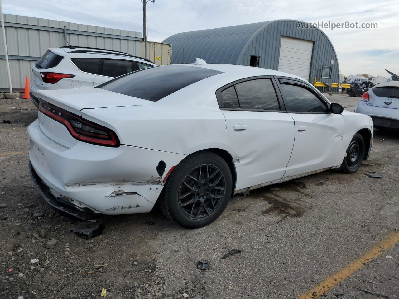 2016 Dodge Charger Sxt White vin: 2C3CDXHG1GH317839