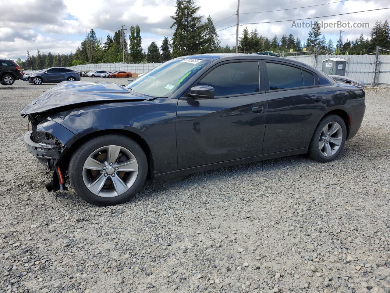 2016 Dodge Charger Sxt Charcoal vin: 2C3CDXHG1GH354566